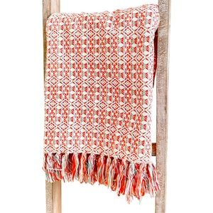Knit Boho Blanket with Tassels